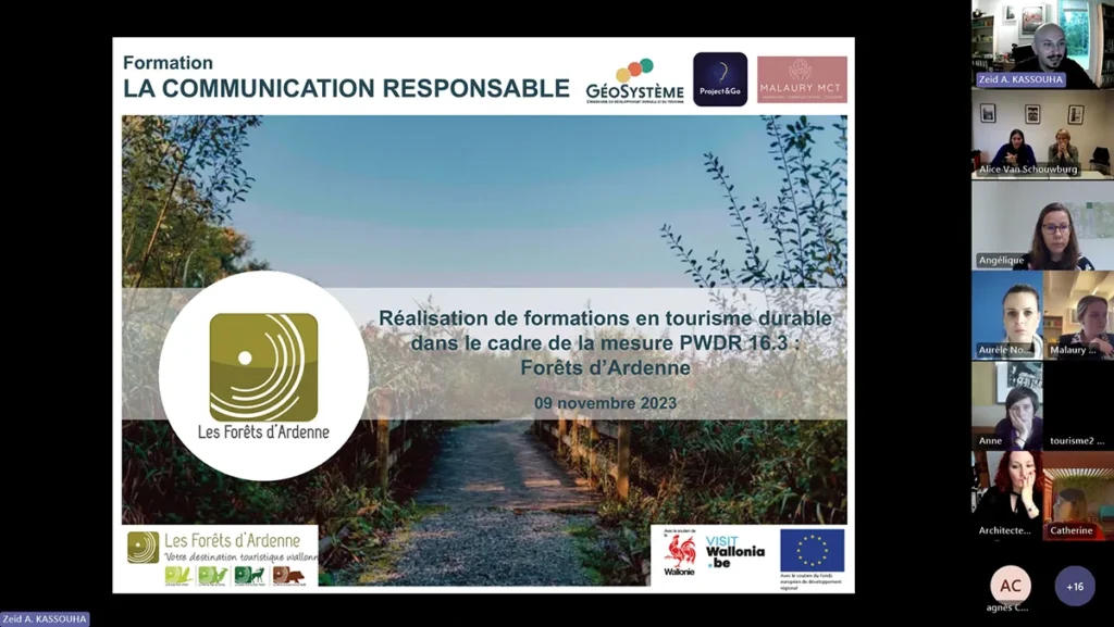Formation sur la communication responsable - Destination Forêts d’Ardenne, Belgique